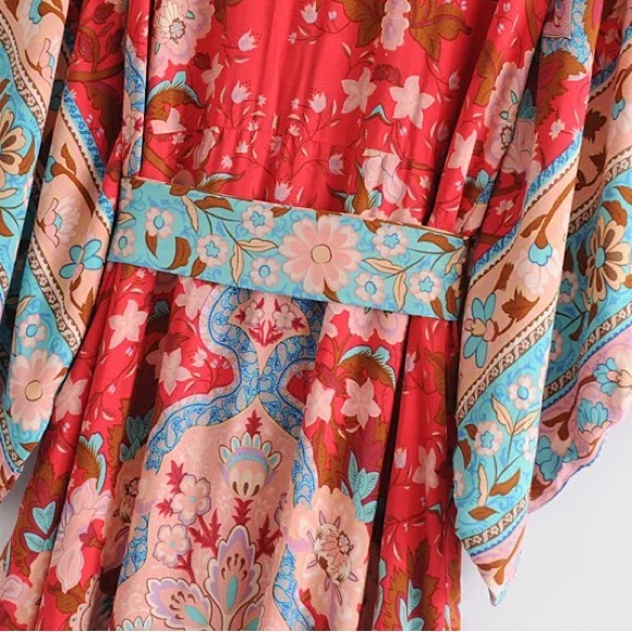 5⭐️ FAV [HOST PICK] BESTSELLER LOTUS BOHO DRESS - Picture 7 of 11